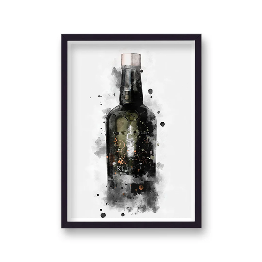 Gin Graphic Splash Ki No Bi Inspired by Vouvart - Picture Frame Graphic Art