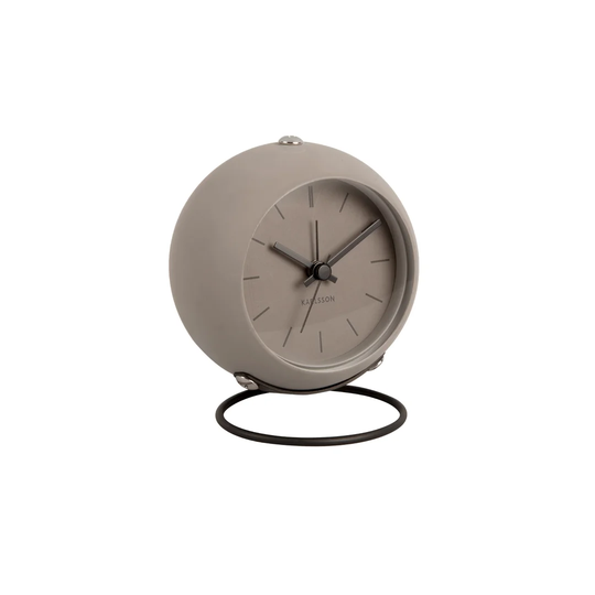 Analog Metal Quartz Alarm Tabletop Clock