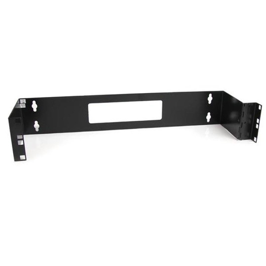 Startech 2u 19 Inch Hinged Wall Mount Bracket For Patch Panels (black)