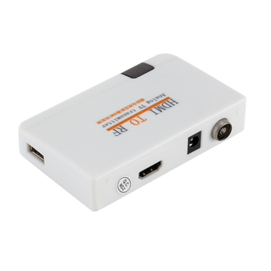 HDMI To RF Coax Converter Adapter for TV Convert HDMI Digital Signals To RF Analogo Signals