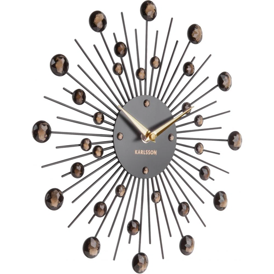 Sunburst Round 30Cm Wall Clock