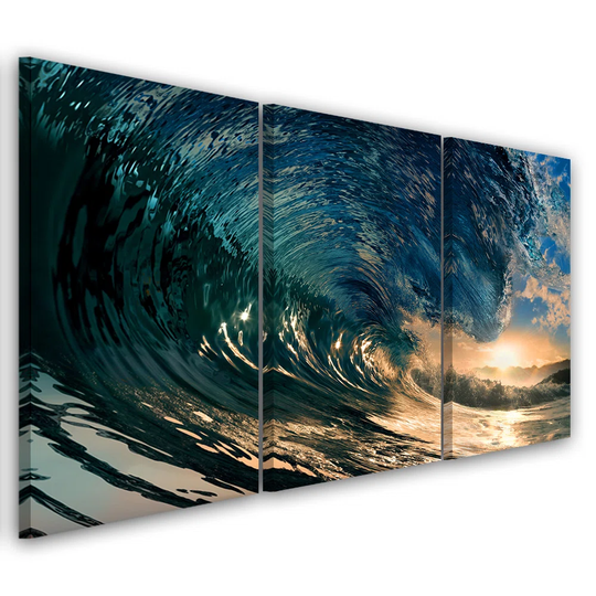 Canvas Print Churning Waves