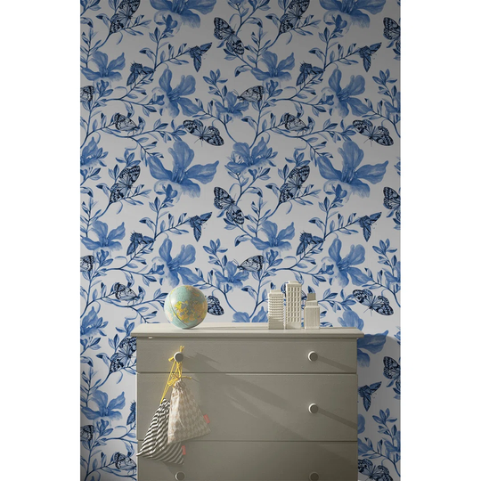 Audriena Utensil Floral Flower Wallpaper