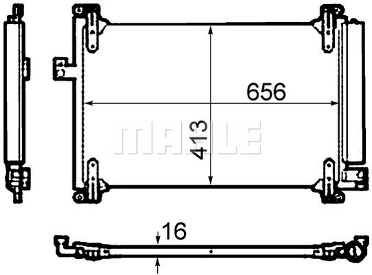 Condenser Air Conditioning 8FC351304-711 by BEHR