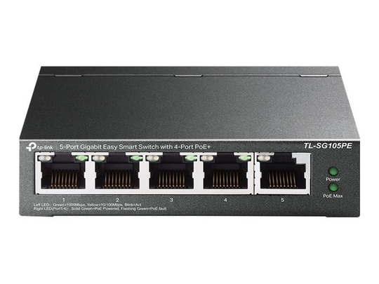 TP-Link Easy Smart TL-SG105PE - Switch - 5 Ports - Managed