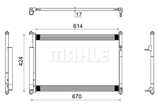 Condenser Air Conditioning 8FC351304-351 by BEHR