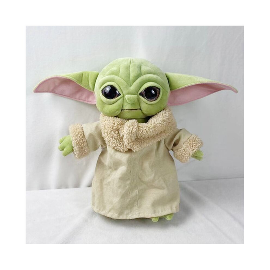 (Green 30cm) Baby Yoda Plush Doll Stuffed Toy Keychain Grogu Mandalorian Star Wars Jedi