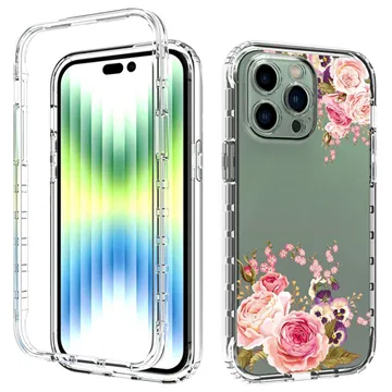 Sweet Armor Series iPhone 14 Pro Max Hybrid Case - Rose