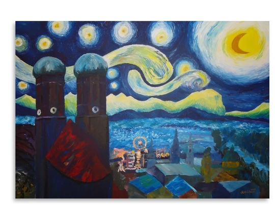 Starry Munich Painting