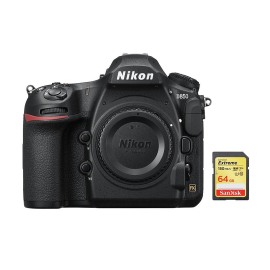 NIKON D850 Body + SanDisk Extreme 64G SD card