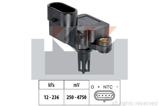 Air Pressure Sensor, height adaptation Made in Italy - OE Equivalent 493109 KW 493109