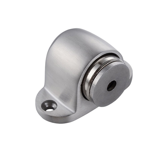 TRIXES Brushed Metal Floor Mounted Magnetic Doorstop