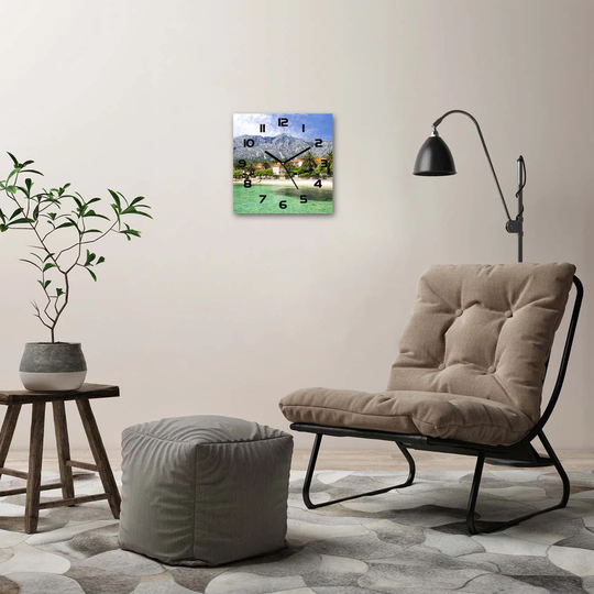 Beach in Croatia Silent Wall Clock