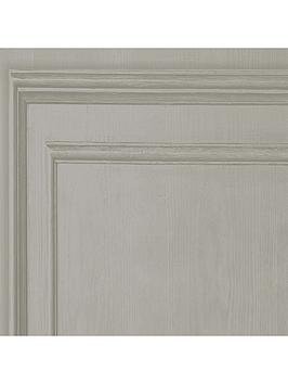 Fresco Wood Panel Neutral Wallpaper