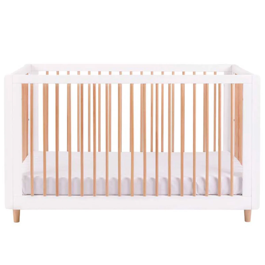 Tutti Bambini Siena 3-in-1 Cot Bed - White & Beech