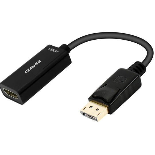 DisplayPort to HDMI Adapter 4K, BENFEI Display Port(DP) Input to HDMI Output Converter(Male to Female) Compatible for Lenovo Dell HP and Other Brand