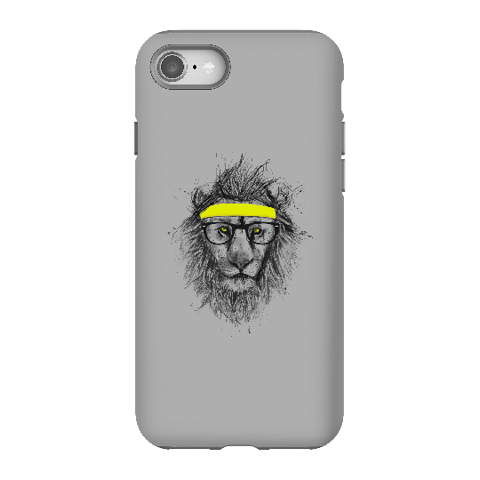 Balazs Solti Lion And Sweatband Phone Case for iPhone and Android - iPhone 8 - Tough Case - Gloss