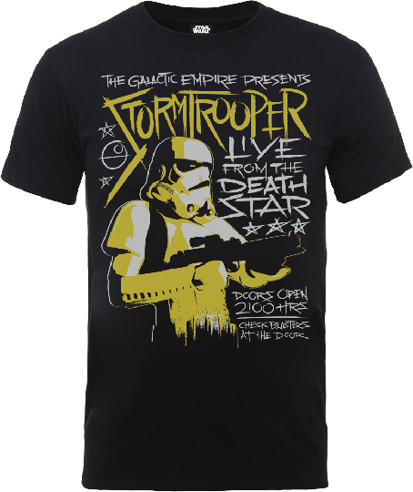 Star Wars Stormtrooper Rock Poster T-Shirt - Black - S