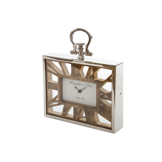 Wood Dial Table Top Clock