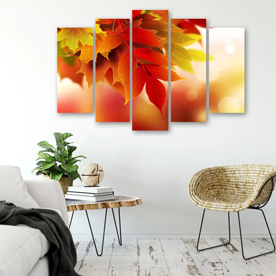 Canvas Print Autumn Leaves Nature