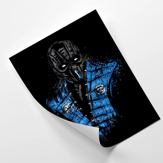 Poster, Mortal Kombat Game, Ninja Warrior Sub-Zero