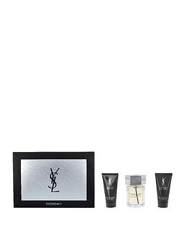 Yves Saint Laurent L'Homme 100Ml Eau De Toilette And 2X 50Ml After Shave Balm Gift Set