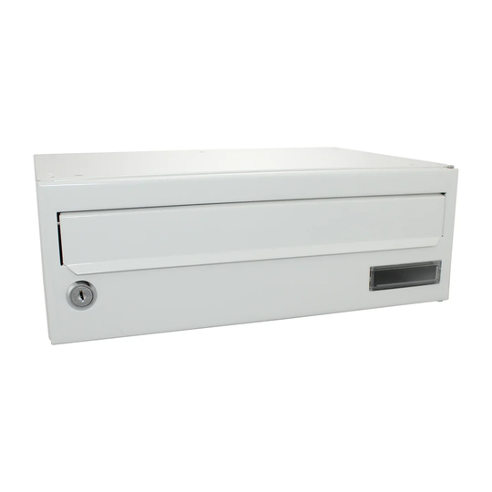 Wharfe Galvanised Steel Wall Mounted Lockable Weatherproof Post Box