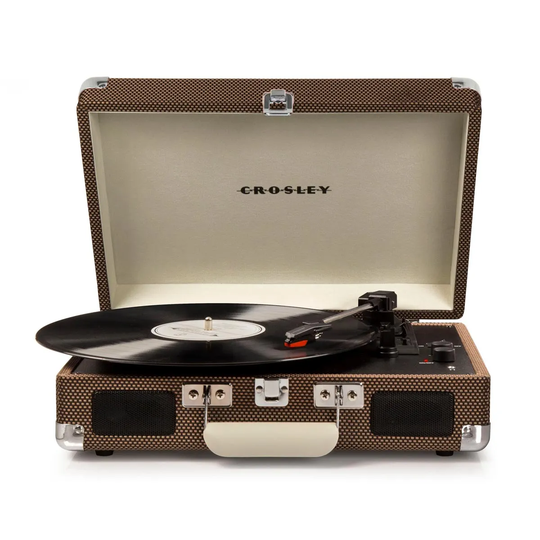 Crosley Cruiser Deluxe Portable Tweed Turntable