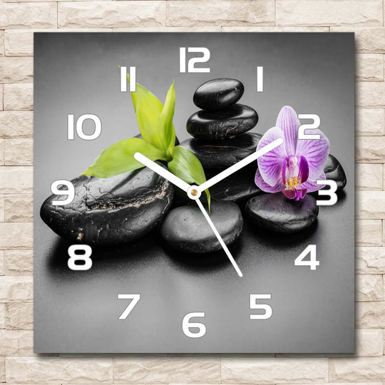 Zen Stones Silent Wall Clock