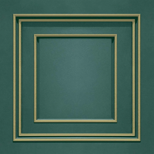 Belgravia Decor Amara Panel Green/Gold Wallpaper