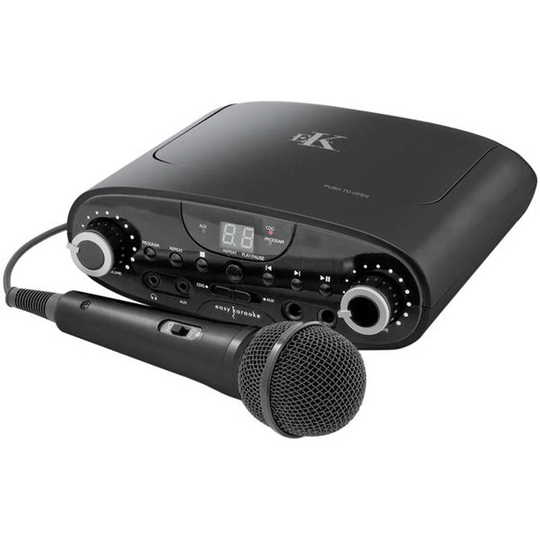 Easy Karaoke EKG88B Bluetooth Karaoke Machine - Black