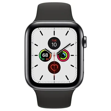Apple Watch Series 5 LTE MWWK2FD/A - Stainless Steel, Sport Band, 44mm - Space Black