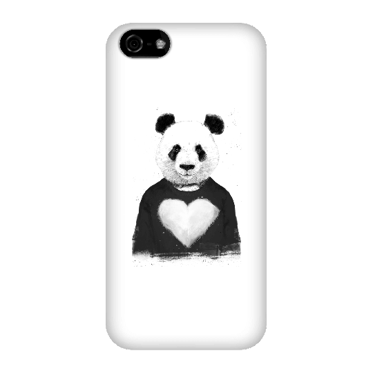 Balazs Solti Panda Love Phone Case for iPhone and Android - iPhone 5C - Snap Case - Matte