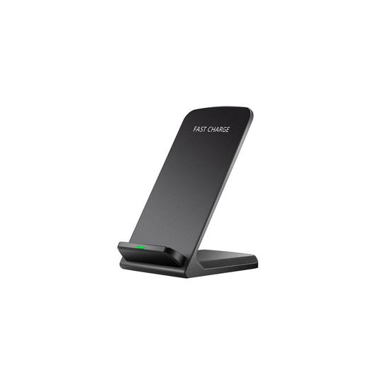 (BLACK) Wireless Charger USB Fast Charging Dock Stand