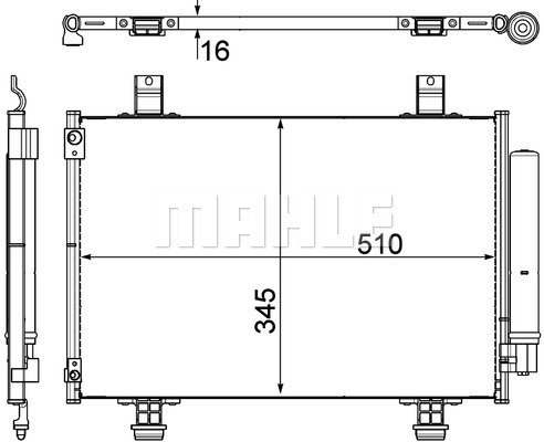 Condenser Air Conditioning 8FC351303-491 by BEHR
