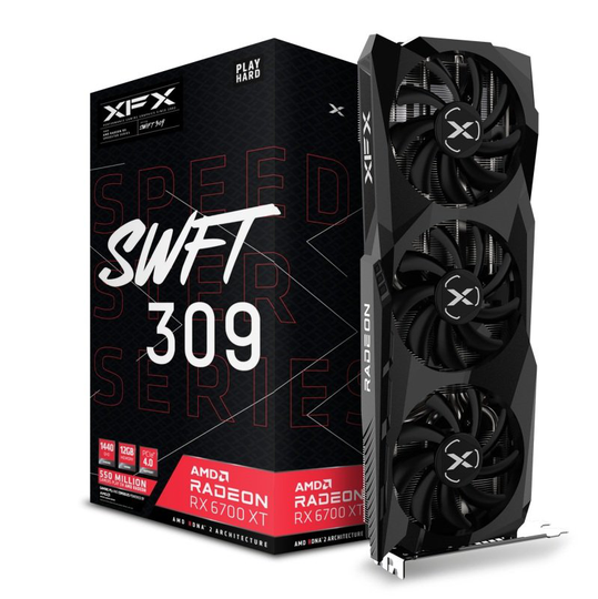 XFX Radeon RX 6700 XT 12GB SWFT 309 Graphics Card