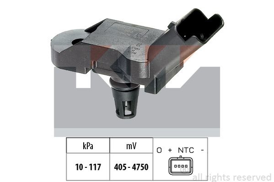Air Pressure Sensor, height adaptation Made in Italy - OE Equivalent 493080 KW 493080