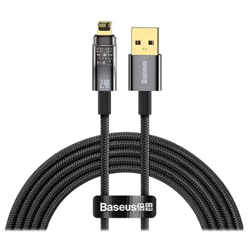 Baseus Explorer Braided Lightning Cable - 2m - Black
