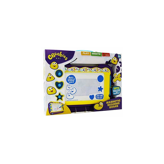 CBeebies Childrens Multi-Coloured Magnetic Drawing Board