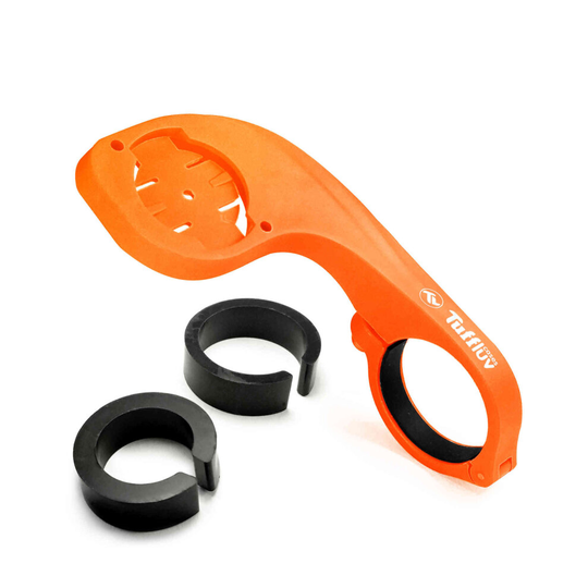 TUFF LUV Mount for Garmin Edge GPS Bike Handlebar Computer Mount Adapter -Orange