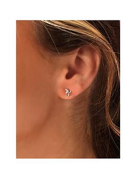 Say It With Diamonds Winged Initial Earrings