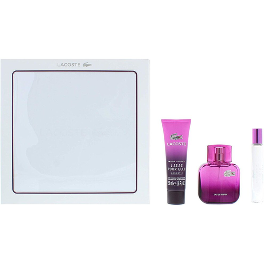 Lacoste Lacoste 12.12 F Magnetic Edp 45Ml- Shower Gel 50Ml-Roller Ball 7.4Ml