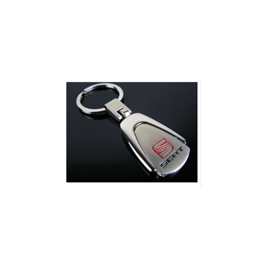 SEAT CHROME PLATED AND BRUSHED ALUMINIUM KEYRINGS