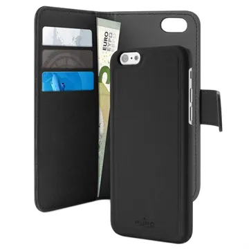 iPhone 7/8/SE (2020)/SE (2022) Puro Detachable Wallet Case (Open Box - Excellent) - Black