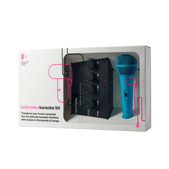 Lucky Voice Bluetooth Karaoke Machine 2.0 - Blue
