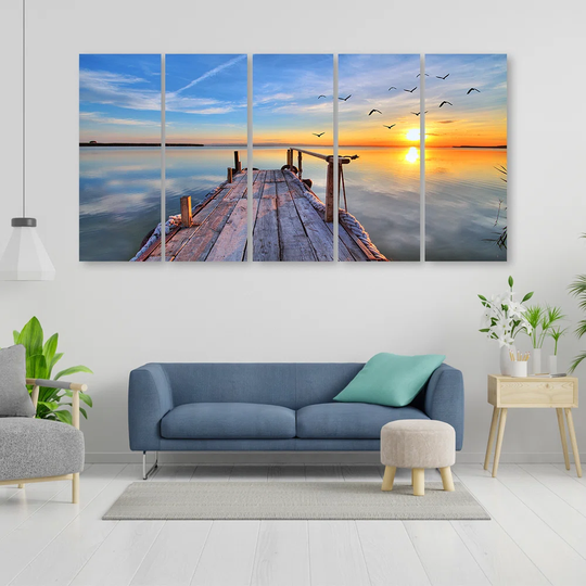 Sunset Footbridge Lake