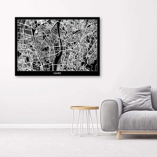 Canvas Print Cairo City Map