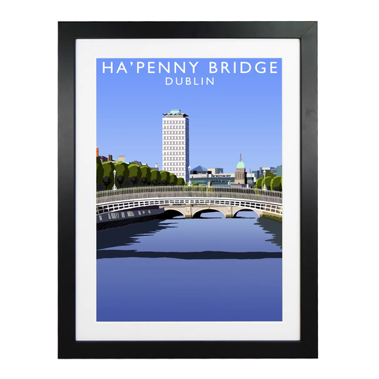 HaPenny Bridge by Richard O'Neil - Graphic Art Print on Paper