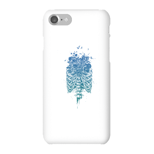 Balazs Solti Ribcage And Flowers Phone Case for iPhone and Android - iPhone 7 - Snap Case - Gloss