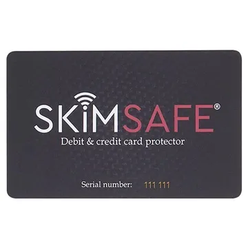 SkimSafe Anti-Magnetic RFID Protection Card - Black